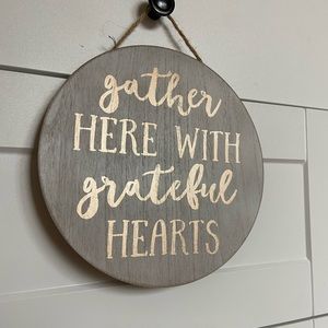 Gather here fall + thanksgiving sign